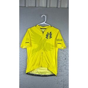 Pactimo Cycling Jersey Womens M Yellow Excellent Peace For Ukraine Short Sleeve